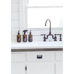 Best Tudor Bridge Deck Mount Kitchen Faucet with Brass Sprayer Faucets With Side Spray|Bridge Faucets