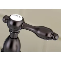 Discount Tudor Bridge Kitchen Faucet with Brass Sprayer Bridge Faucets