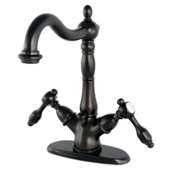 Online Tudor 4" Center Lavatory Faucet with Brass Pop-up 4" Center Set