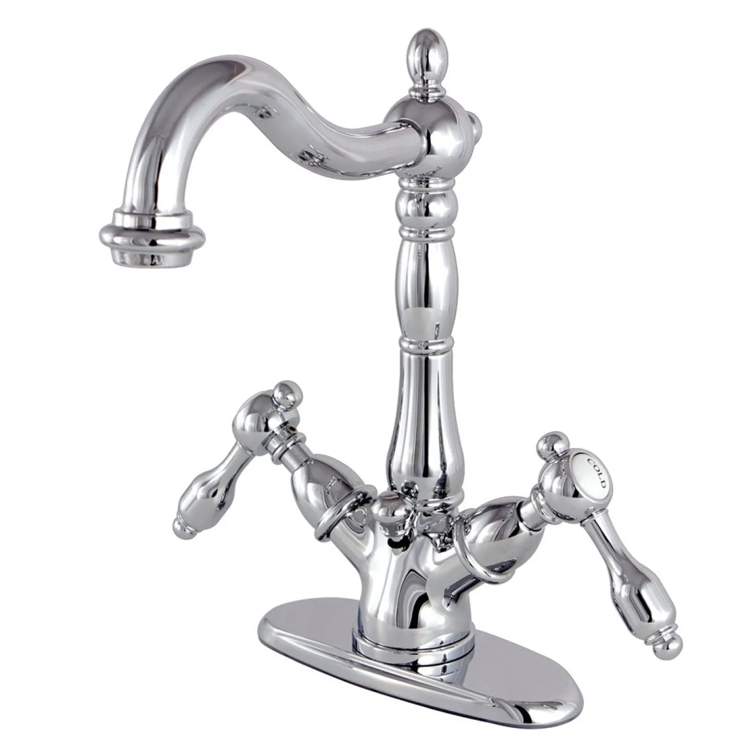 Online Tudor 4" Center Lavatory Faucet with Brass Pop-up 4" Center Set