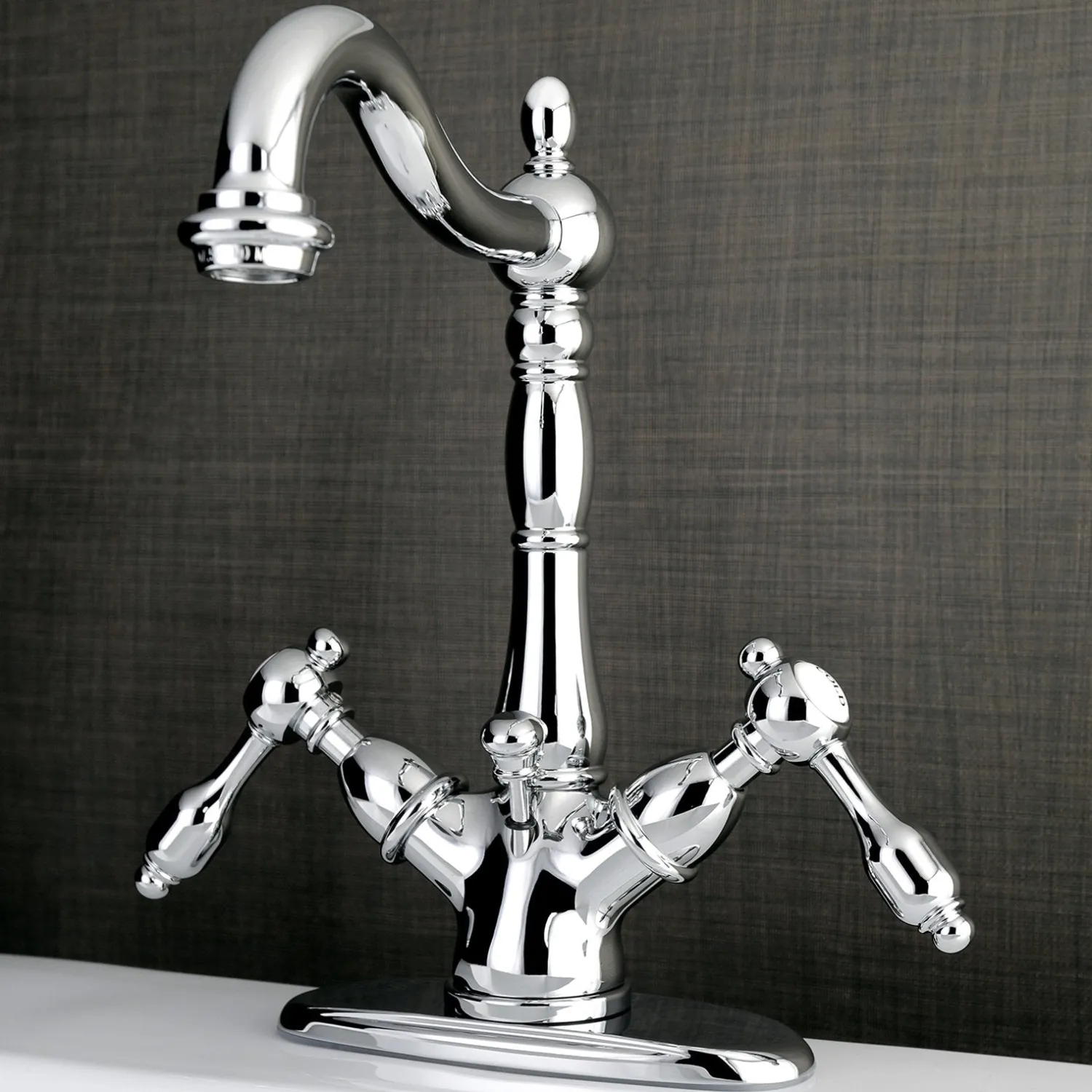 Online Tudor 4" Center Lavatory Faucet with Brass Pop-up 4" Center Set