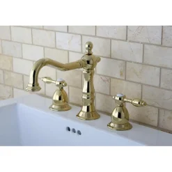Online Tudor Classic Widespread Lavatory Faucet with Brass Pop-up 8" Widespread