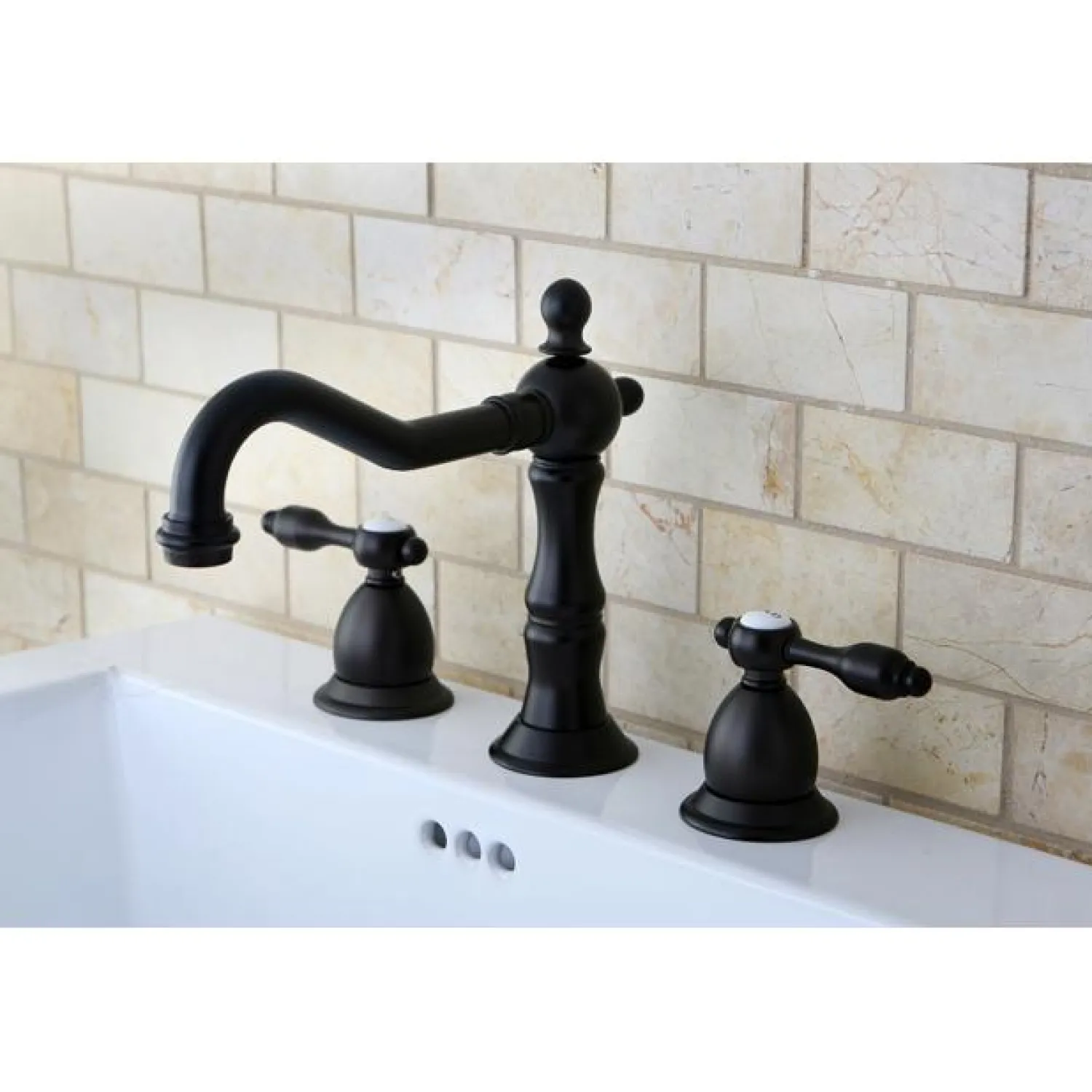 Online Tudor Classic Widespread Lavatory Faucet with Brass Pop-up 8" Widespread