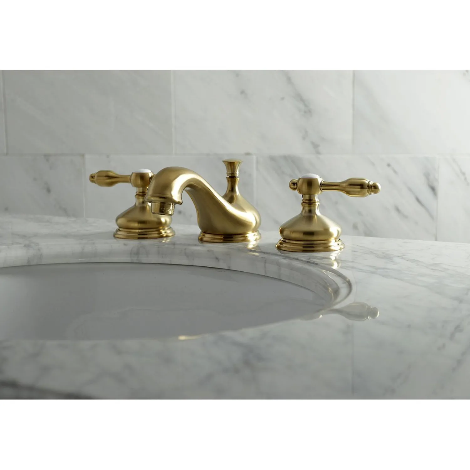 Discount Tudor Deck Mount 8-Inch Widespread Bathroom Faucet 8" Widespread