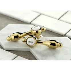Sale Tudor Deck Mount Bridge Bathroom Faucet 8