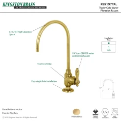 Online Tudor Single-Handle Water Filtration Faucet Single Hole