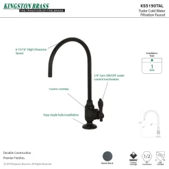 Online Tudor Single-Handle Water Filtration Faucet Single Hole