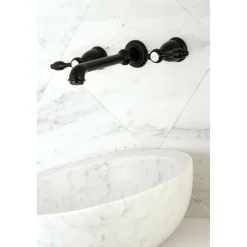 Discount Tudor Two-Handle Wall Mount Bathroom Faucet Wall Mount