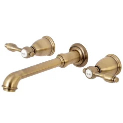 Discount Tudor Two-Handle Wall Mount Bathroom Faucet Wall Mount