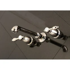 Discount Tudor Two-Handle Wall Mount Bathroom Faucet Wall Mount