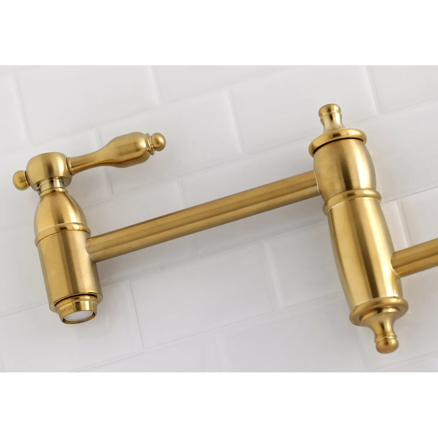Outlet Tudor Wall Mount Pot Filler Kitchen Faucet Wall Mounted Kitchen Faucets|Single Hole