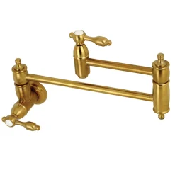 Outlet Tudor Wall Mount Pot Filler Kitchen Faucet Wall Mounted Kitchen Faucets|Single Hole