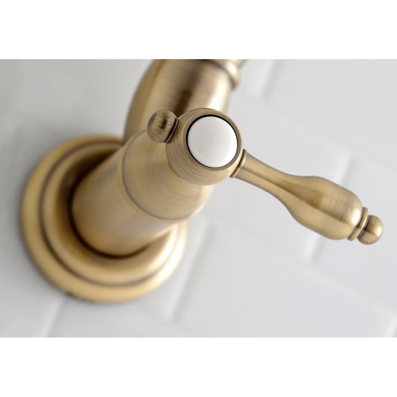 Outlet Tudor Wall Mount Pot Filler Kitchen Faucet Wall Mounted Kitchen Faucets|Single Hole