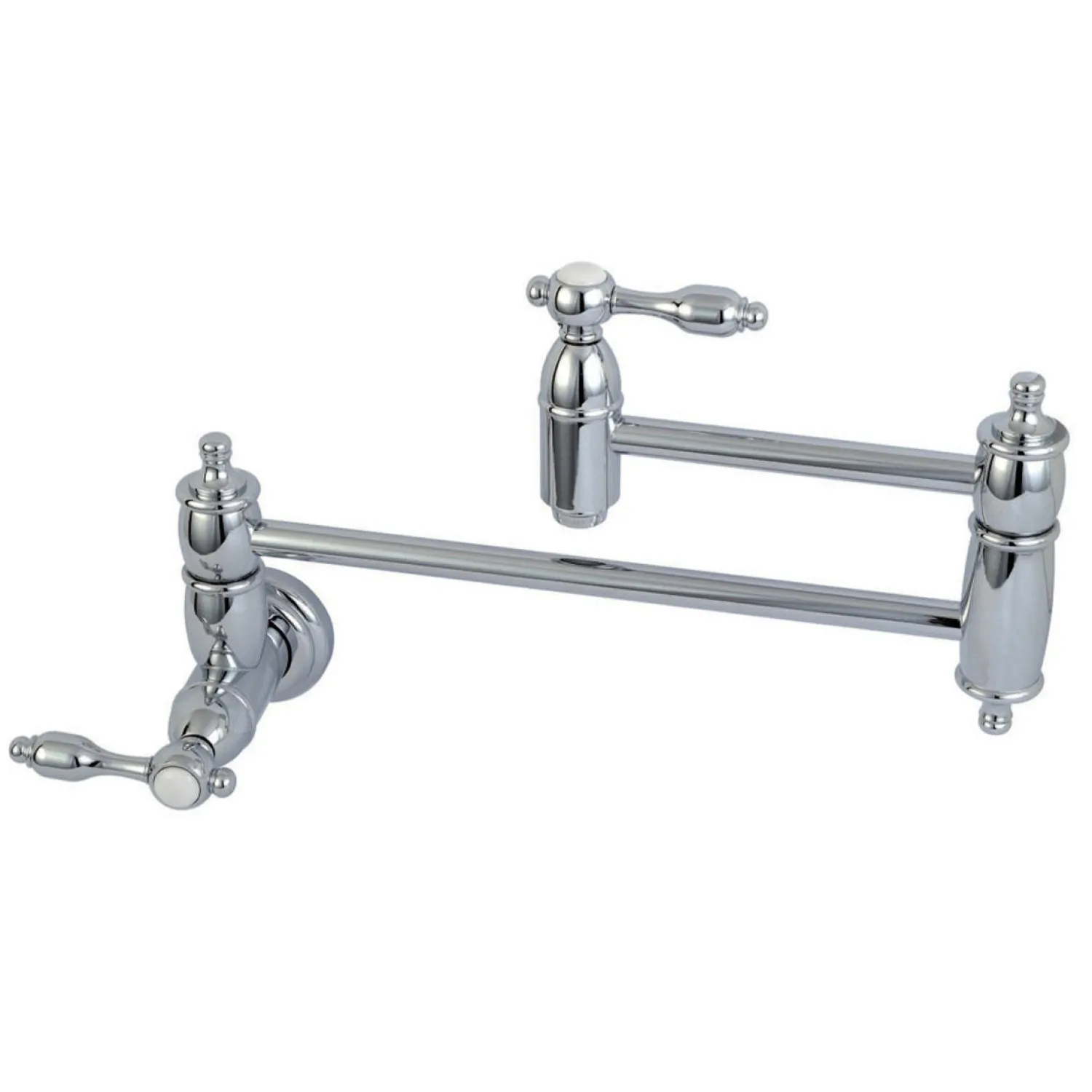Outlet Tudor Wall Mount Pot Filler Kitchen Faucet Wall Mounted Kitchen Faucets|Single Hole