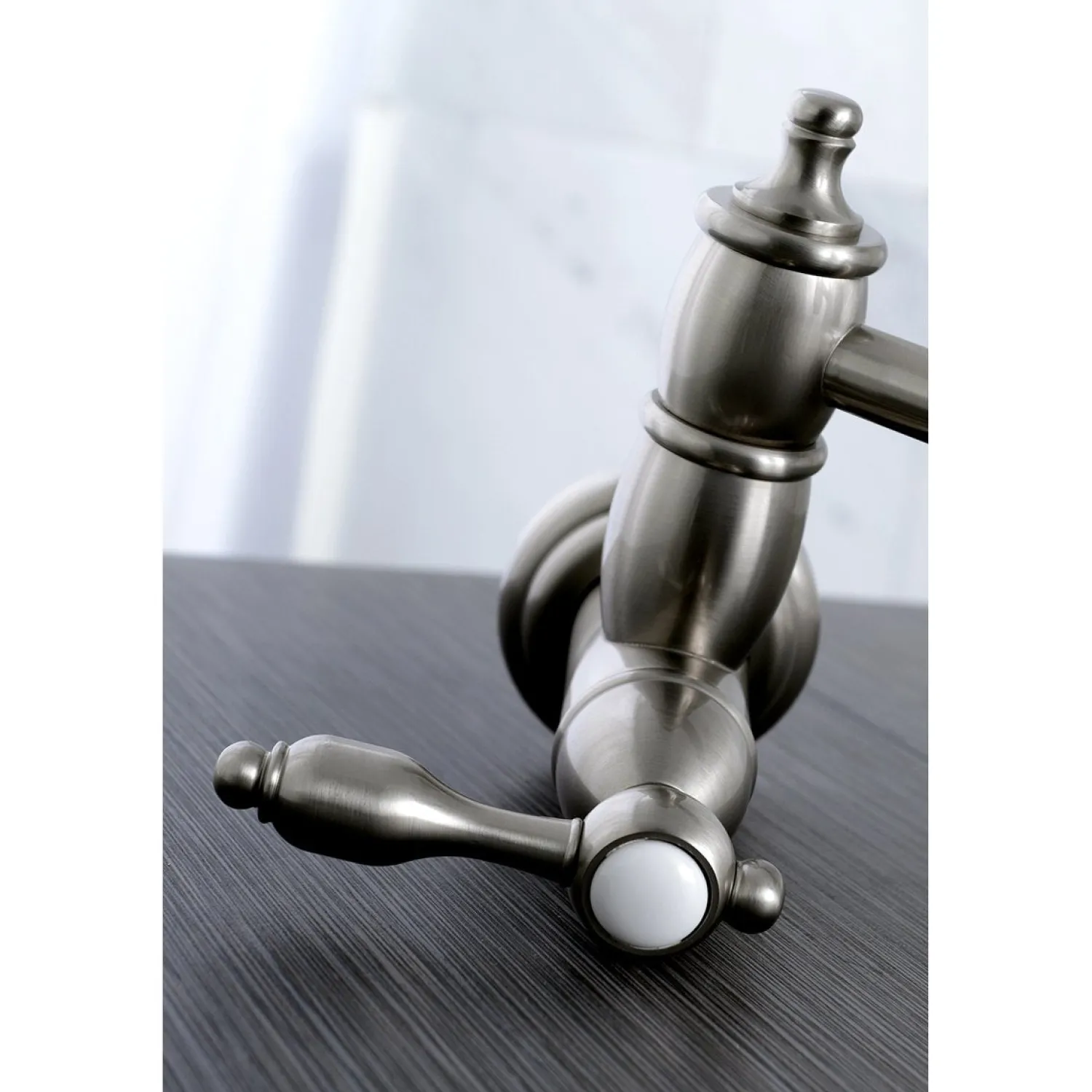 Outlet Tudor Wall Mount Pot Filler Kitchen Faucet Wall Mounted Kitchen Faucets|Single Hole