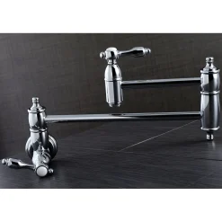 Outlet Tudor Wall Mount Pot Filler Kitchen Faucet Wall Mounted Kitchen Faucets|Single Hole