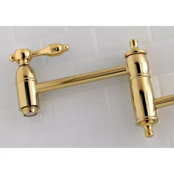 Outlet Tudor Wall Mount Pot Filler Kitchen Faucet Wall Mounted Kitchen Faucets|Single Hole