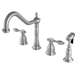 Outlet Tudor Widespread Kitchen Faucet Widespread Kitchen Faucets|Faucets With Side Spray