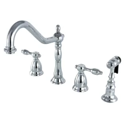 Outlet Tudor Widespread Kitchen Faucet Widespread Kitchen Faucets|Faucets With Side Spray