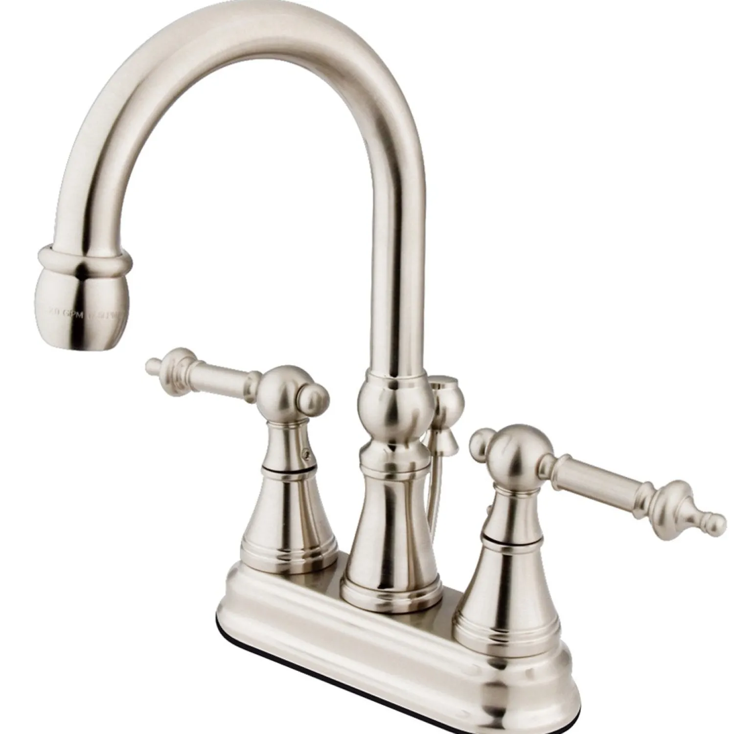 Clearance Tuscany Handle 4" Centerset Lavatory Faucet with Brass Pop-up 4" Center Set