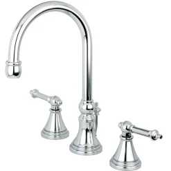 Sale Tuscany Handle 8" to 16" Widespread Lavatory Faucet with Brass Pop-up 8" Widespread