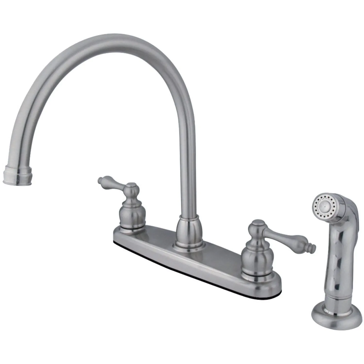Discount Twin-Handle Centerset Kitchen Faucet Faucets With Side Spray