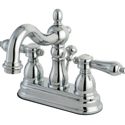 Online Twin Handles 4-Inch Centerset Bathroom Faucet 4