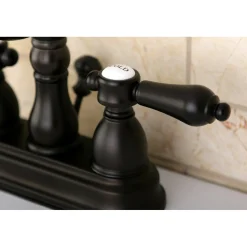 Online Twin Handles 4-Inch Centerset Bathroom Faucet 4
