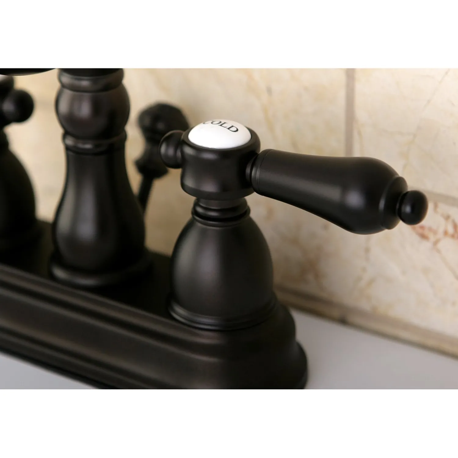 Online Twin Handles 4-Inch Centerset Bathroom Faucet 4" Center Set