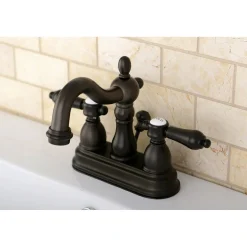 Online Twin Handles 4-Inch Centerset Bathroom Faucet 4