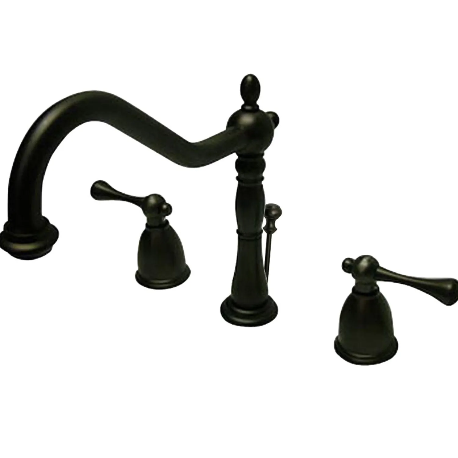 Discount Two Handle 8" to 14" Widespread Lavatory Faucet with Brass Pop-up 8" Widespread