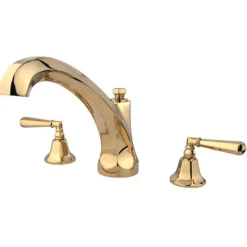 Online Two Handle 8" to 36" Widespread Roman Tub Filler Tub Faucets