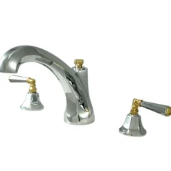 Online Two Handle 8" to 36" Widespread Roman Tub Filler Tub Faucets