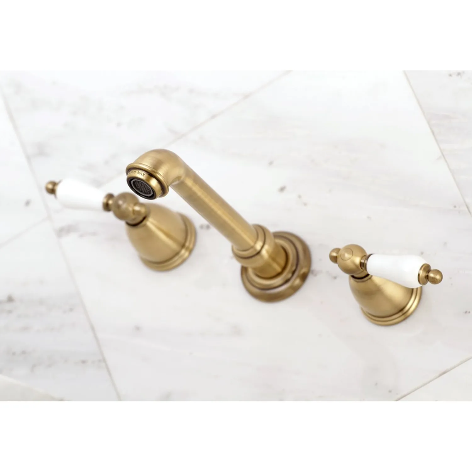 Two-Handle Wall Mount Bathroom Faucet Wall Mount