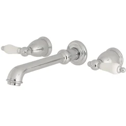 Two-Handle Wall Mount Bathroom Faucet Wall Mount