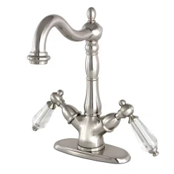 Outlet Vessel Sink Faucet with Deck Plate 4