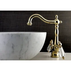 Outlet Vessel Sink Faucet with Deck Plate 4