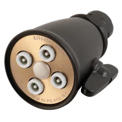 Online Victorian Adjustable Jet Spray Shower Head in Matte Black Shower Heads
