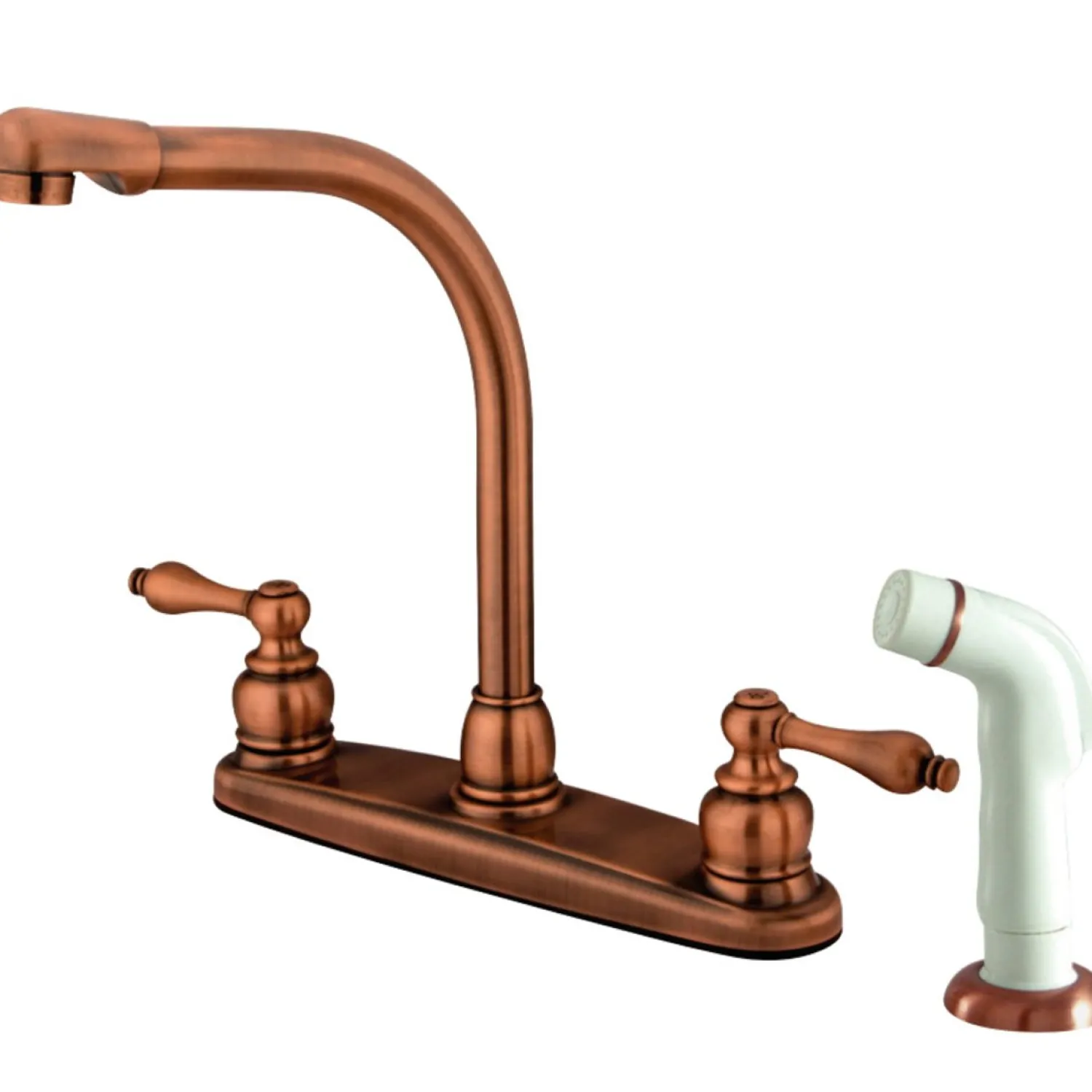Sale Victorian Centerset 4-Hole Kitchen Faucet Faucets With Side Spray