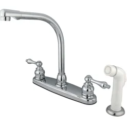 Sale Victorian Centerset 4-Hole Kitchen Faucet Faucets With Side Spray
