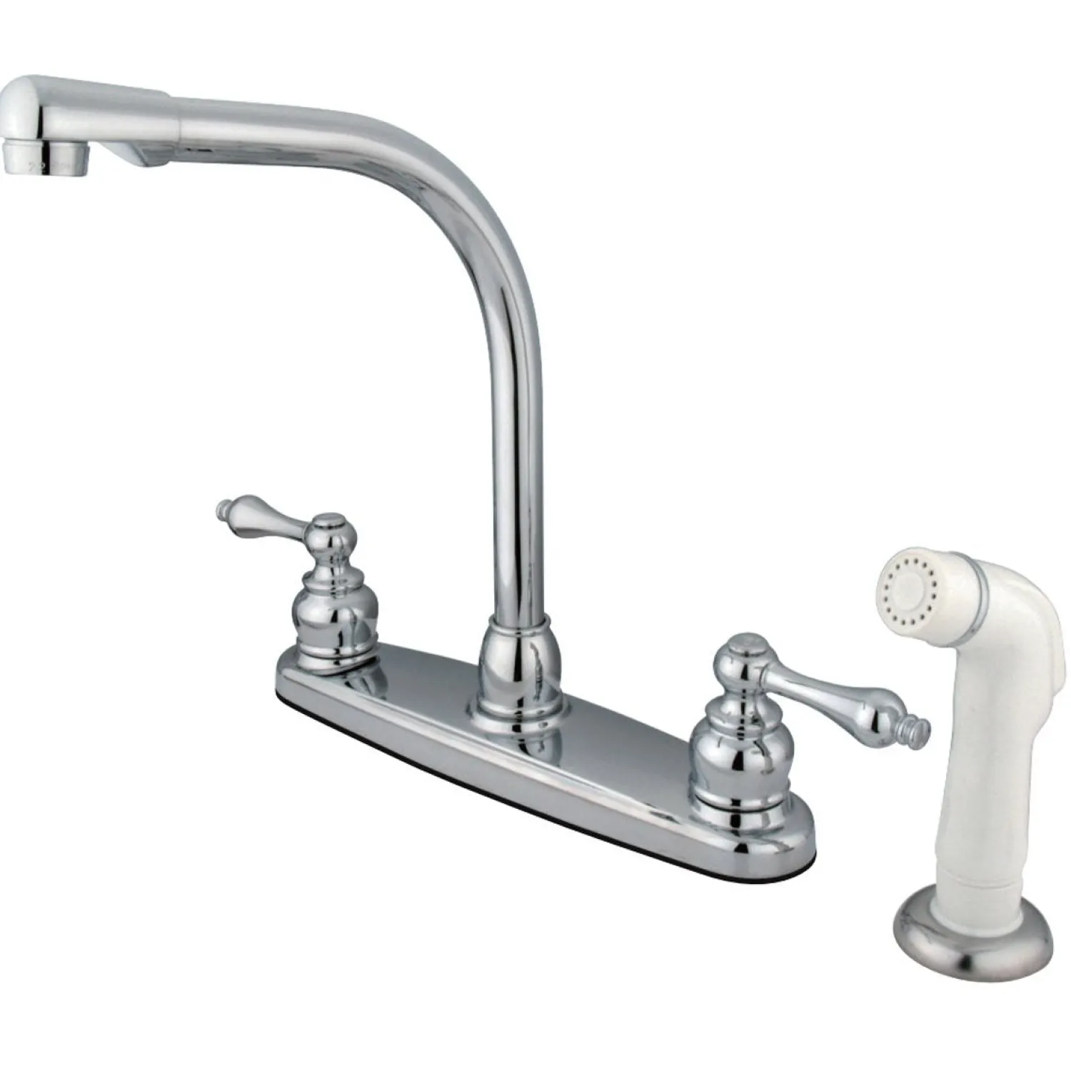 Sale Victorian Centerset 4-Hole Kitchen Faucet Faucets With Side Spray