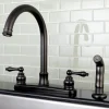 Discount Victorian Centerset Kitchen Faucet Faucets With Side Spray