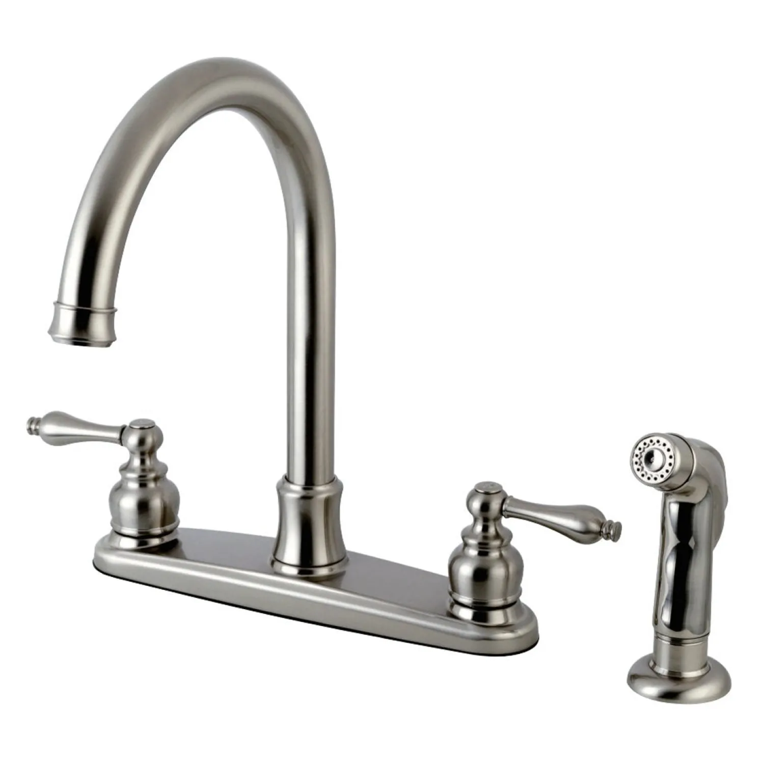 Discount Victorian Centerset Kitchen Faucet Faucets With Side Spray