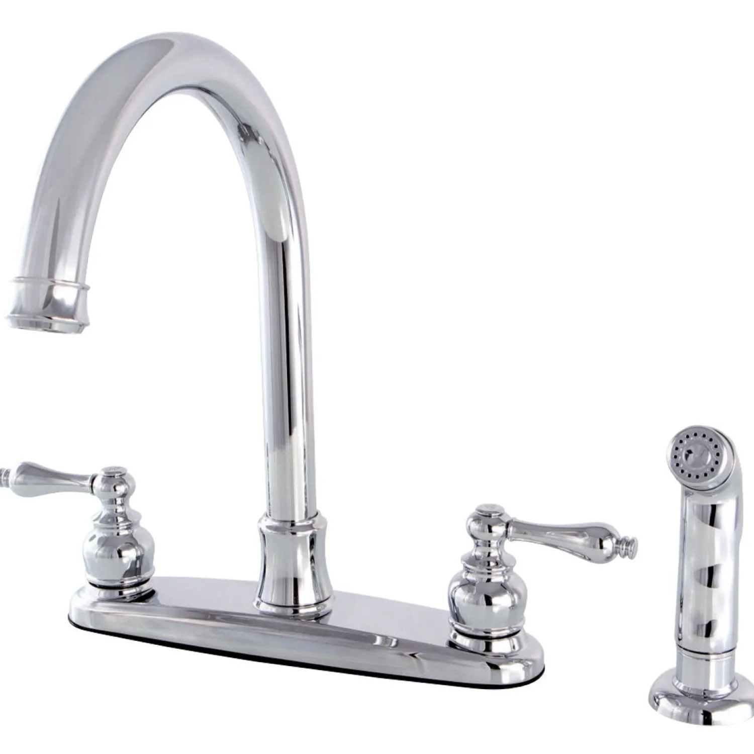 Discount Victorian Centerset Kitchen Faucet Faucets With Side Spray
