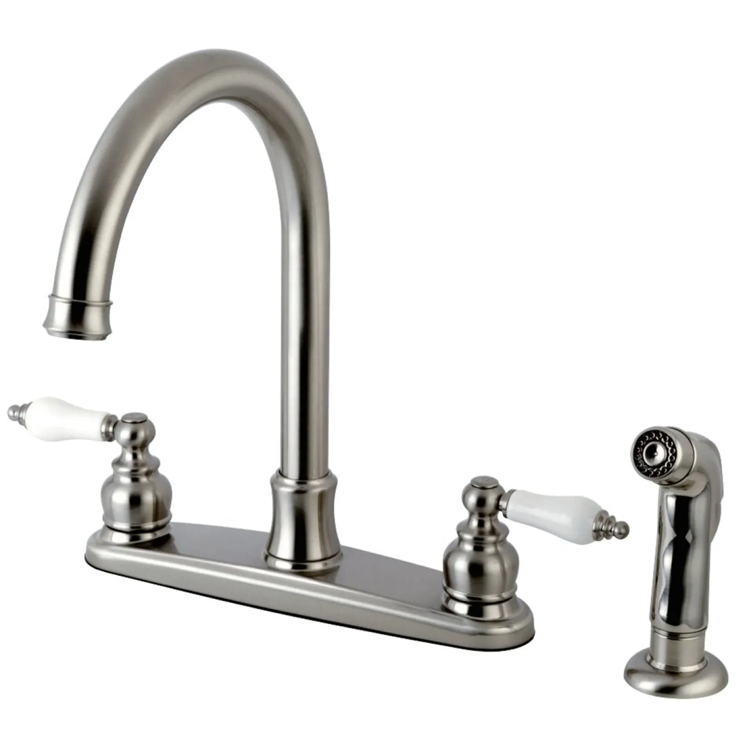 Online Victorian Centerset Deck Mount Kitchen Faucet Faucets With Side Spray