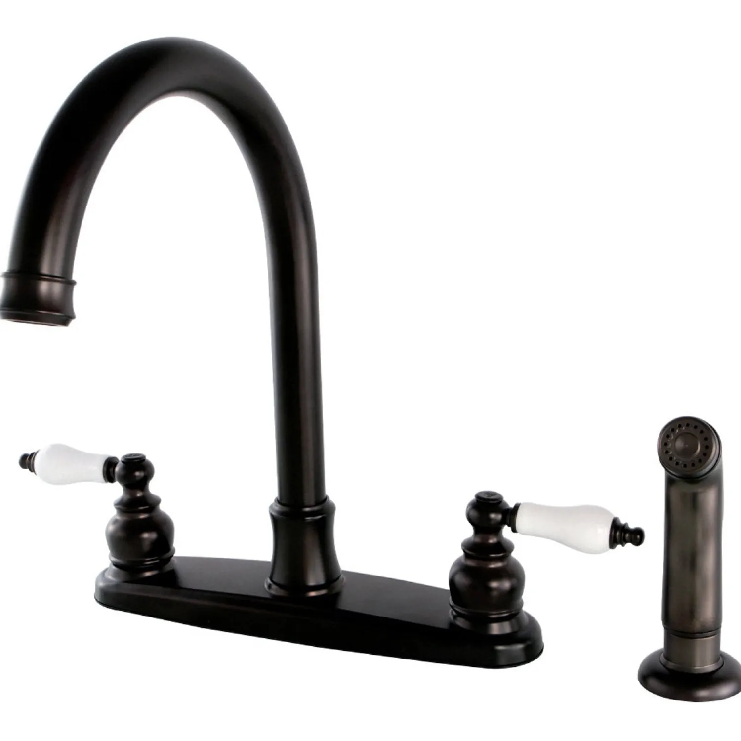 Online Victorian Centerset Deck Mount Kitchen Faucet Faucets With Side Spray