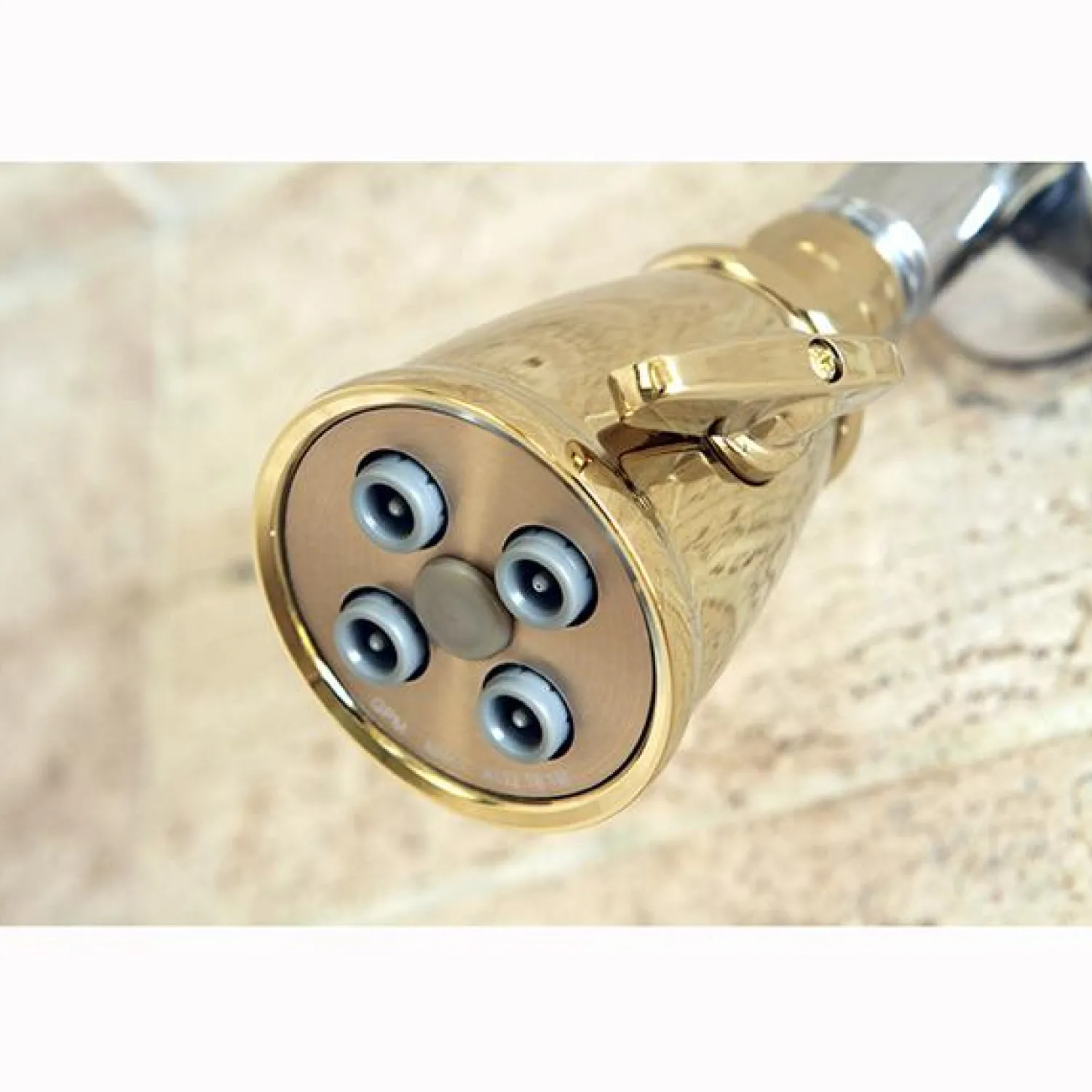 Clearance Victorian Classic 2-1/4" Adjustable Spray Brass Shower Head Shower Heads