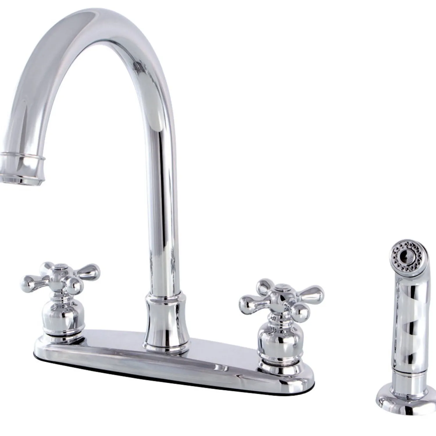 Sale Victorian Deck Mount Centerset Kitchen Faucet Faucets With Side Spray