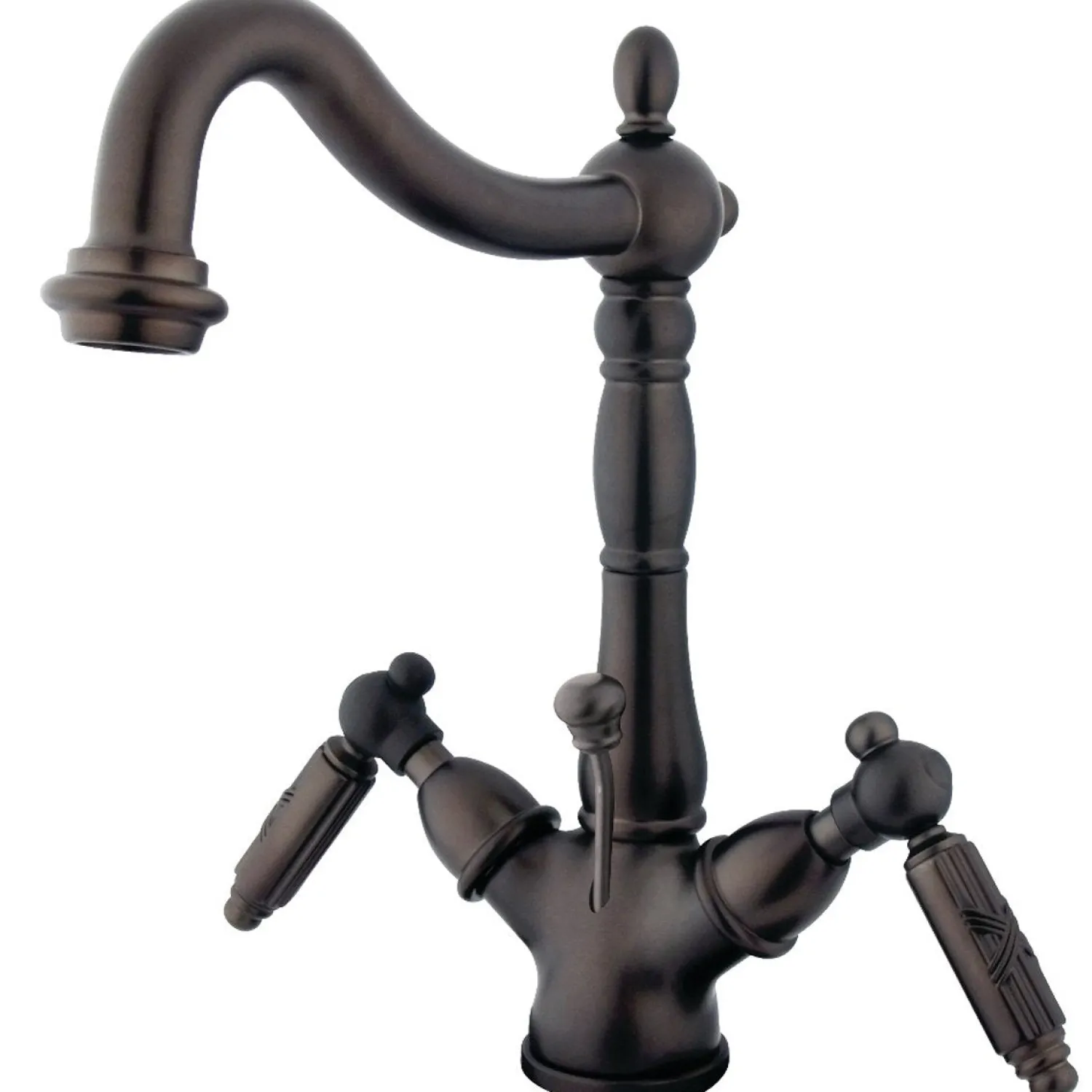 Discount Victorian Deck Mount 4-Inch Centerset 3-Hole Bathroom Faucet Single Hole|4" Center Set