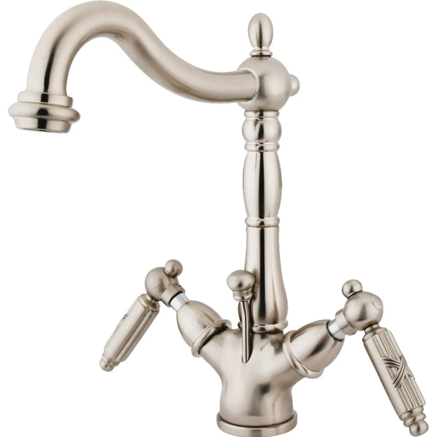 Discount Victorian Deck Mount 4-Inch Centerset 3-Hole Bathroom Faucet Single Hole|4" Center Set